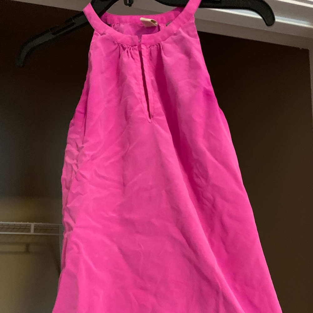 Keyhole pink top